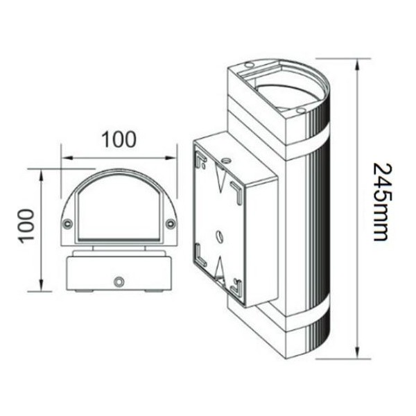 copy of LED rūdžių sienų lemputė 2x1W 4000-4500k