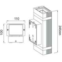 copy of LED rūsas sienas lampa 2x1w 4000-4500K