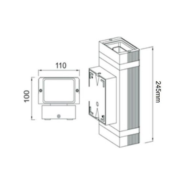 LED Wall-011 (GU10) luminaire