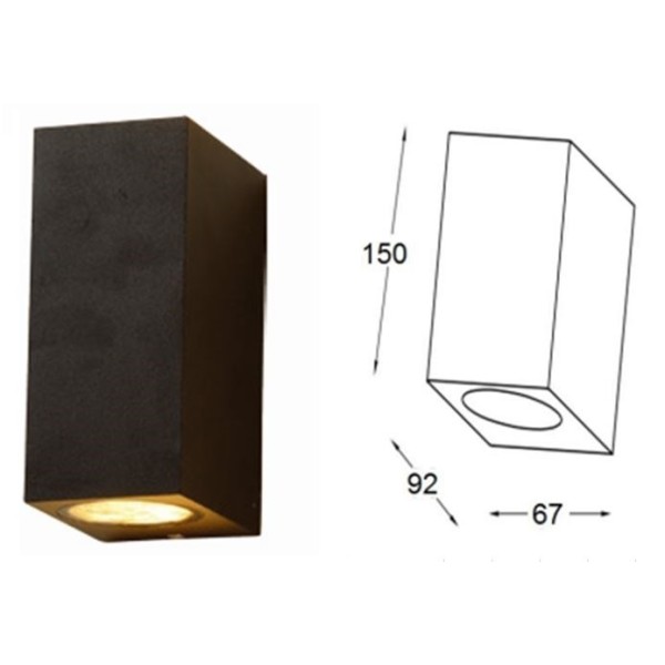 copy of LED rūsas sienas lampa 2x1w 4000-4500K