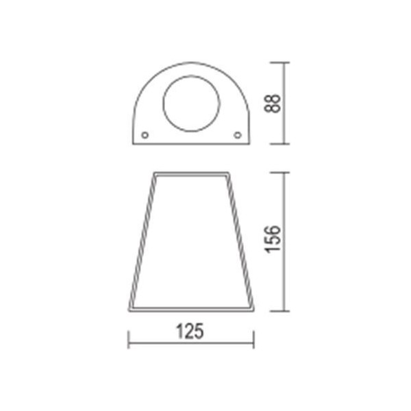 LED Wall-016 (GU10) valaisin