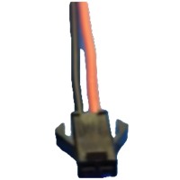 Clamp (female) with cable of 15 cm for 2 ping single color