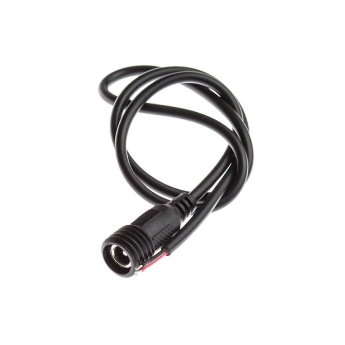 DC connector female 60 cm IP65