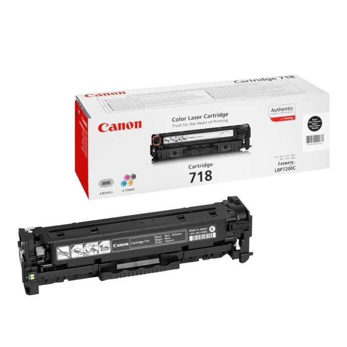 Canon 718BK 2662B002 tooner