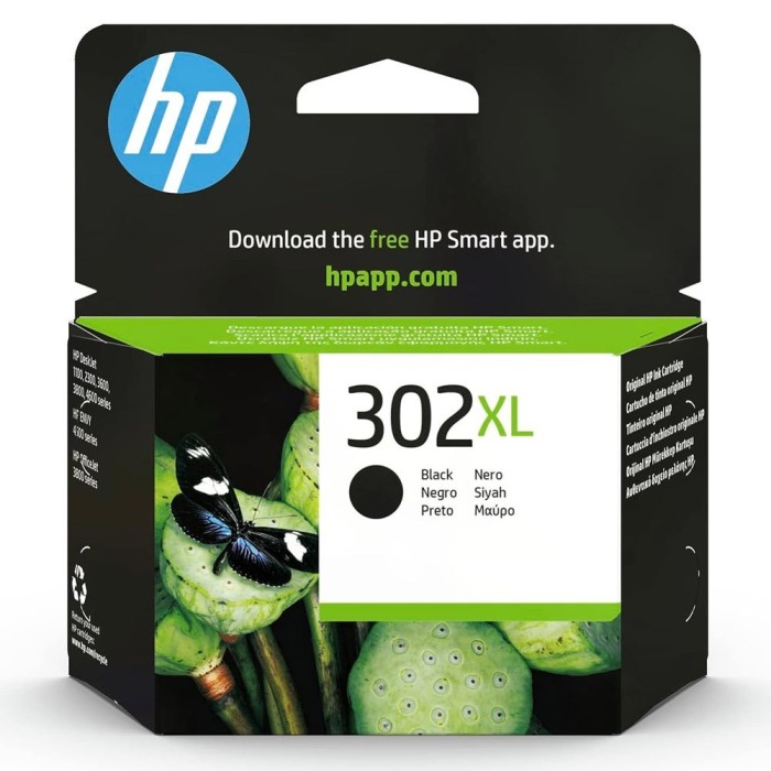 HP ink cartridge F6U68AE 302XL BK