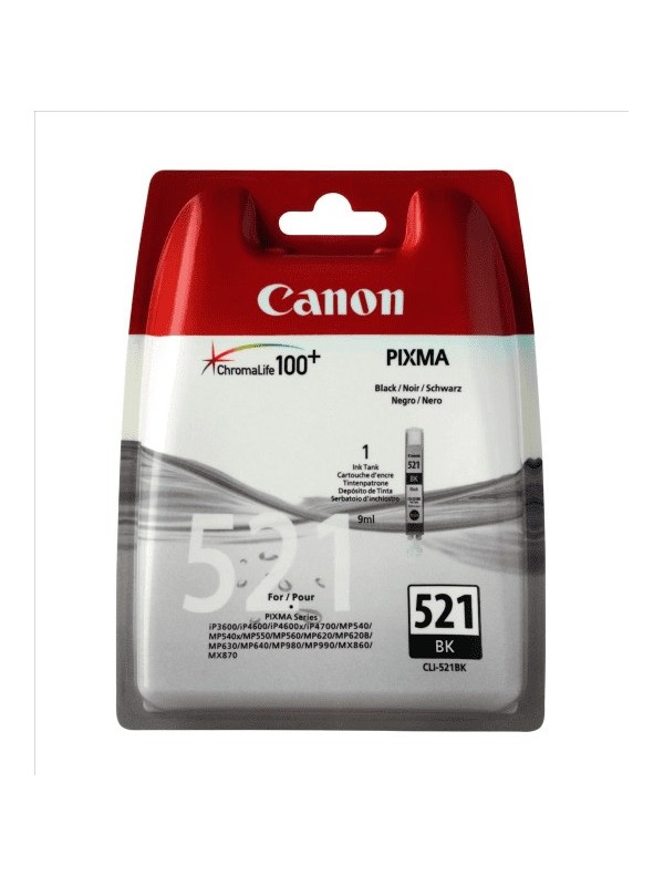 Canon Ink cartridge CLI-521 CLI521 BK