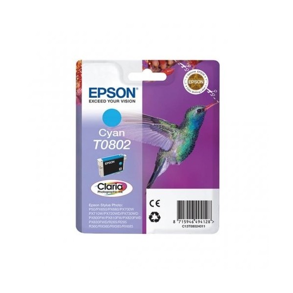 Epson tindikassett C13T08024010 T0802