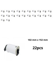 Brother DK-11241 DK11241 102mm x 152mm lämpöpaperitarrat, valmistaja Dore, 22 шт