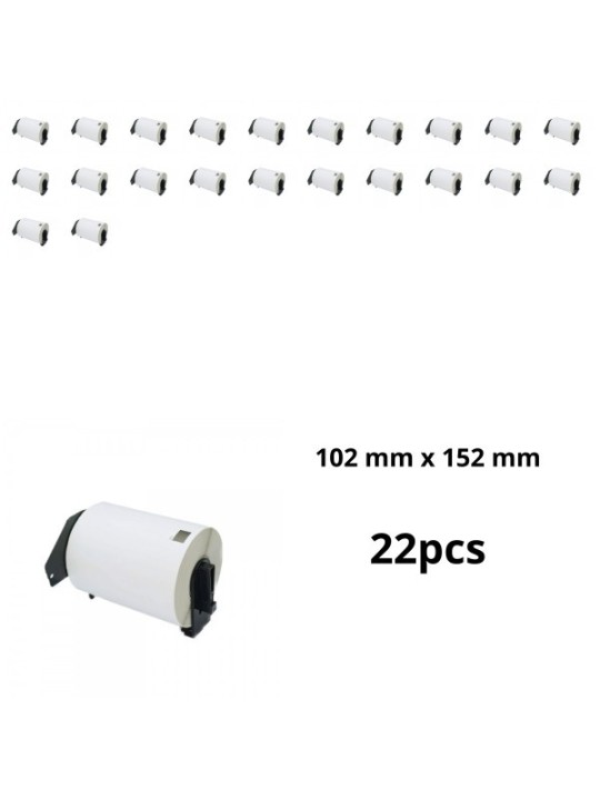 Brother DK-11241 DK11241 102mm x 152mm lämpöpaperitarrat, valmistaja Dore, 22 шт