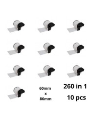 Brother DK-11234 DK11234 60mm x 86mm Thermal Paper Labels Dore manufacturer, 10 pcs