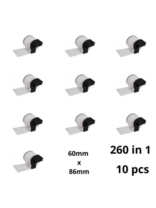 Brother DK-11234 DK11234 60mm x 86mm lämpöpaperitarrat, valmistaja Dore, 10 шт