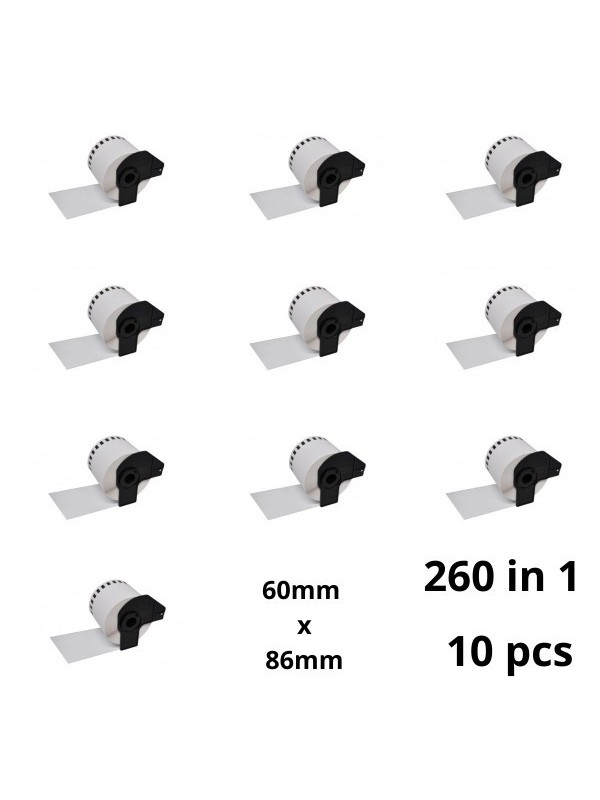 Brother DK-11234 DK11234 60mm x 86mm lämpöpaperitarrat, valmistaja Dore, 10 шт