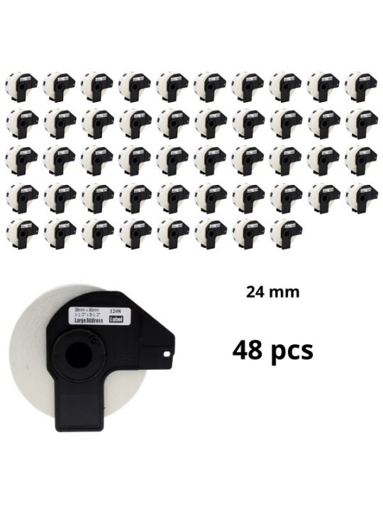 Brother DK-11218 DK11218 24mm termopaberist etiketid, tootja Dore, 48 tk