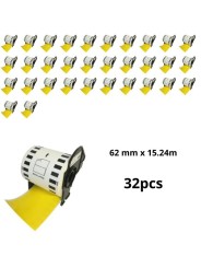 Brother DK-22606 DK22606 62mm x 15m термо рулоны этикеток Dore производитель, 32 шт