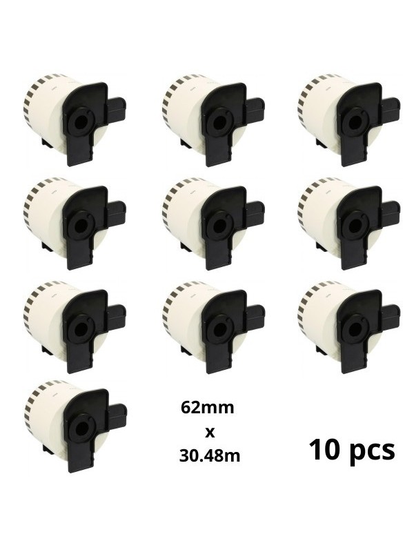 Brother DK-44605 DK44605 62mm x 30m термо рулоны этикеток Dore производитель, 10 шт