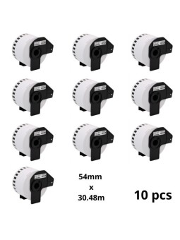 Brother DK-55224 DK55224 54mm x 30480mm Thermal Paper Labels Dore manufacturer, 10 pcs