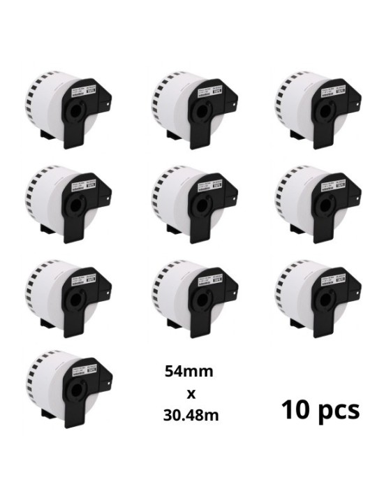 Brother DK-55224 DK55224 54mm x 30480mm lämpöpaperitarrat, valmistaja Dore, 10 шт