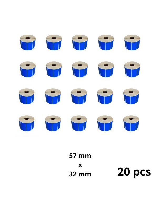 Zebra 800262-125 57mm x 32mm Thermal Paper Labels 25 mm Core Dore Manufacturer, 20 pcs Zebra 800262-125 57mm x 32mm Thermal Paper Labels 25 mm Core Dore Manufacturer, 20 pcs