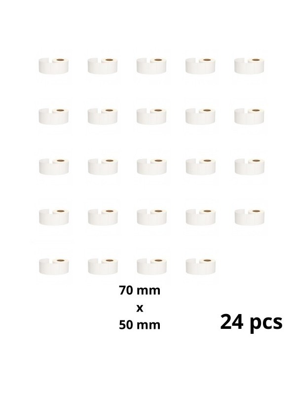 Zebra 70mm x 50mm Thermal Paper Labels 45 mm Core Dore Manufacturer, 24 pcs 