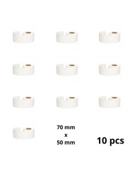 Zebra 70mm x 50mm Thermal Paper Labels 45 mm Core Dore Manufacturer, 10 pcs