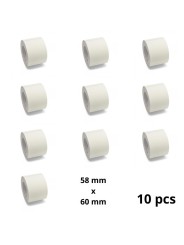 Zebra 58mm x 60mm Thermal Paper Labels 25 mm Core Dore Manufacturer, 10 pcs Removable
