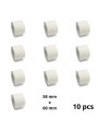 Zebra 58mm x 60mm Thermal Paper Labels 25 mm Core Dore Manufacturer, 10 pcs Removable