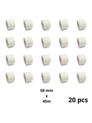 Zebra 58mm x 45m термо рулоны этикеток 40 mm сердцевина Dore производитель, 20 шт