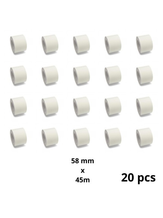 Zebra 58mm x 45m термо рулоны этикеток 40 mm сердцевина Dore производитель, 20 шт