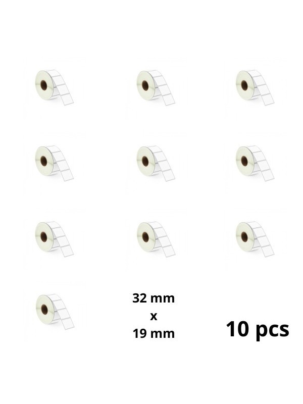 Zebra 32mm x 19mm Thermal Paper Labels 25 mm Core Dore Manufacturer, 10 pcs Zebra 32mm x 19mm Thermal Paper Labels 25 mm Core Dore Manufacturer, 10 pcs