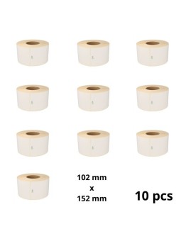 Zebra 800740-605 102mm x 152mm Thermal Paper Labels 76 mm Core Dore Manufacturer, 10 pcs