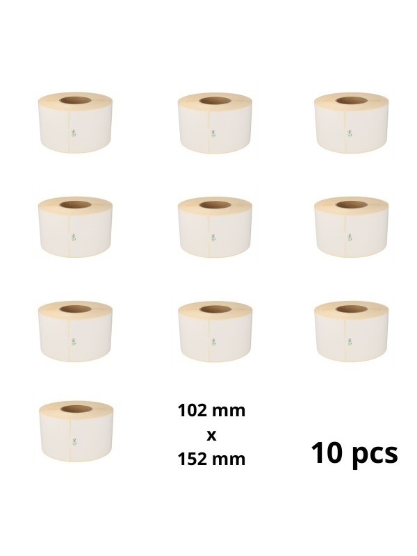 Zebra 800740-605 102mm x 152mm termopaberist etiketid 76 mm südamikuga, tootja Dore, 10 tk 