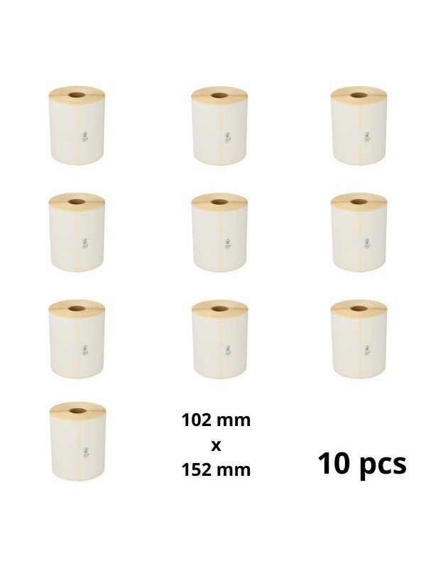 Zebra 800264-605 102mm x 152mm termopaberist etiketid 25 mm südamikuga, tootja Dore, 10 tk 