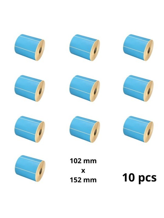 Zebra 800264-605 102mm x 152mm Thermal Paper Labels 25 mm Core Dore Manufacturer, 10 pcs 