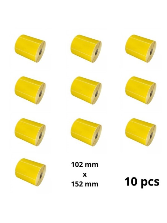 Zebra 800264-605 102mm x 152mm lämpöpaperitarrat 25 mm ytimellä, valmistaja Dore, 10 kpl 