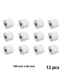 Zebra 3006082 100mm x 85mm Thermal Paper Labels 76 mm Core Dore Manufacturer, 12 pcs