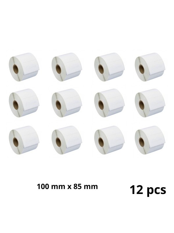 Zebra 3006082 100mm x 85mm Thermal Paper Labels 76 mm Core Dore Manufacturer, 12 pcs