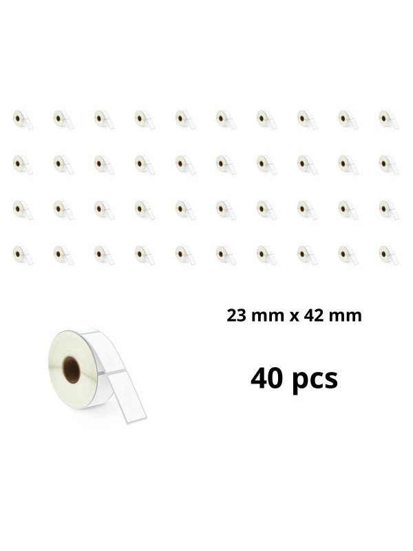 Zebra 23mm x 42mm lämpöpaperitarrat 25 mm ytimellä, valmistaja Dore, 40 kpl Zebra 23mm x 42mm lämpöpaperitarrat 25 mm ytimellä, valmistaja Dore, 40 kpl