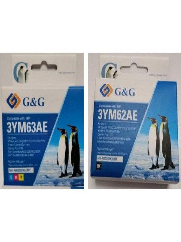 HP 305XL 3YM62AE + 3YM63AE BK/CMY ink cartridge G&G compatible set 2 pcs