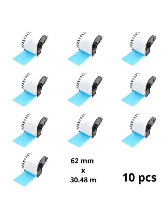 Brother DK-22205 DK22205 Blue 62mm x 30480mm Thermal Paper Labels Dore manufacturer, 10 gab