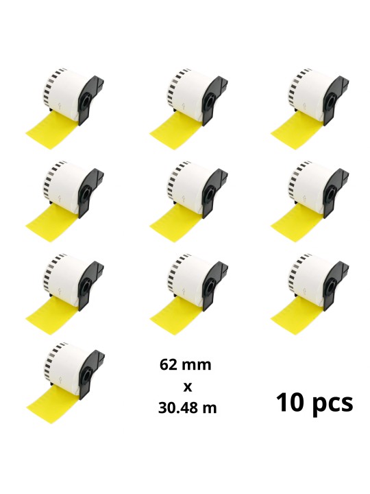 Brother DK-22205 DK22205 Gold 62mm x 30480mm lämpöpaperitarrat, valmistaja Dore, 10 kpl