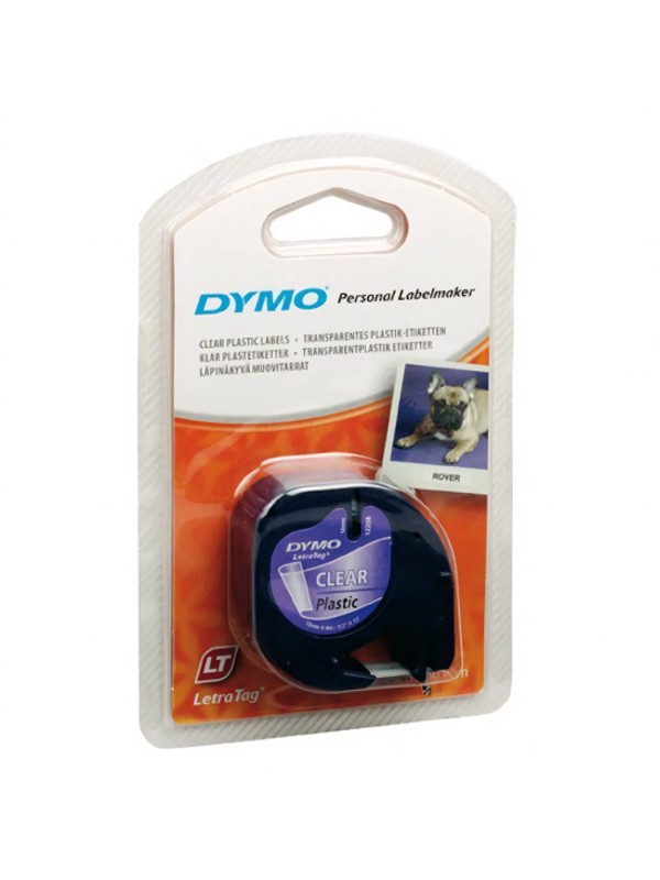 Dymo analog printing tape 12mm x 4m 12267 S0721530 Black on Clear