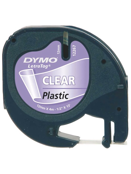 Dymo analog printing tape 12mm x 4m 12267 S0721530 Black on Clear