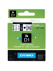 Dymo этикеточная лента 12mm x 7mm D1 D45021 45021 S0720610 White on...