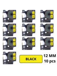 Dymo 18432 S0718450 uzlīmju lentes kasete Dore saderīga komplekts 10 gab