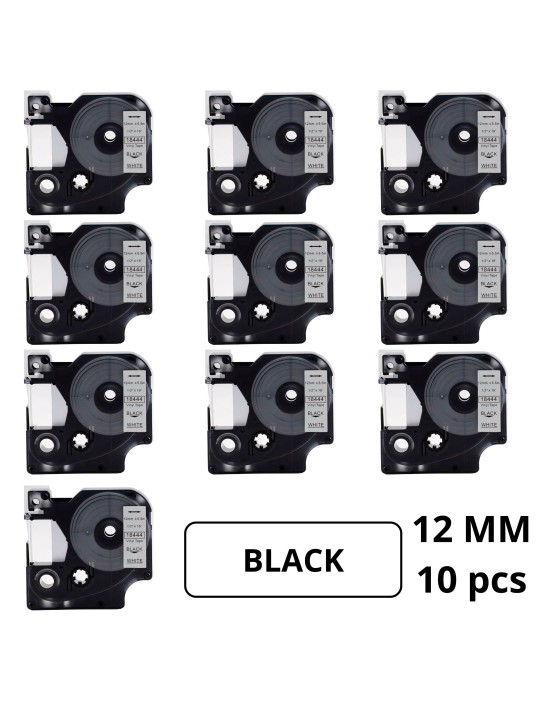 Dymo 18444 S0718600 D1 label tape Dore compatible 10 pcs