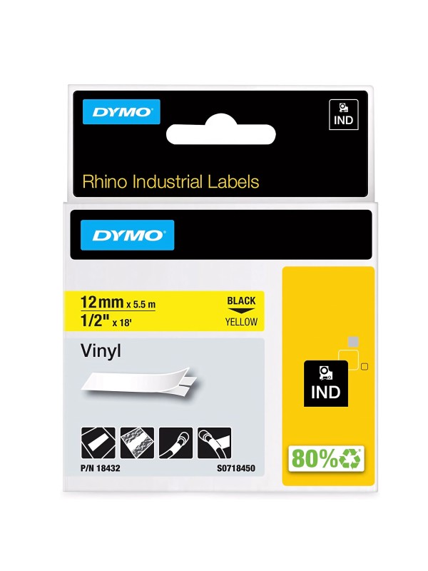 Dymo 18432 S0718450 uzlīmju lentes kasete Dymo 18432 S0718450 uzlīmju lentes kasete