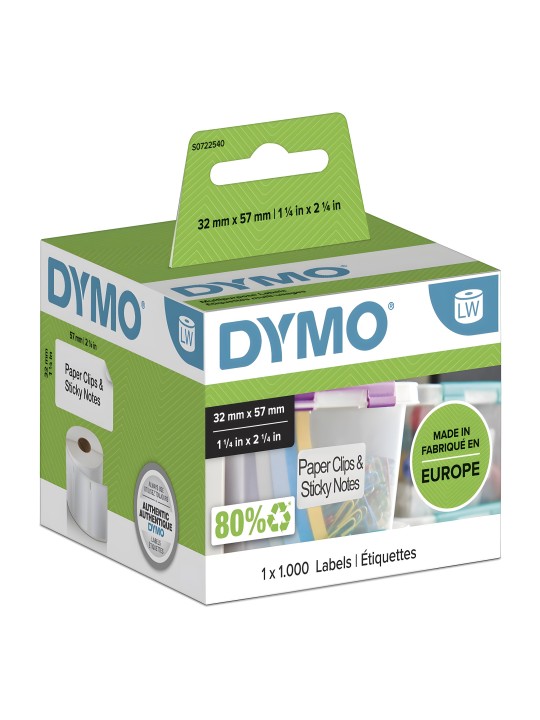 Dymo 11354 S0722540 etiketi rull eemaldatav