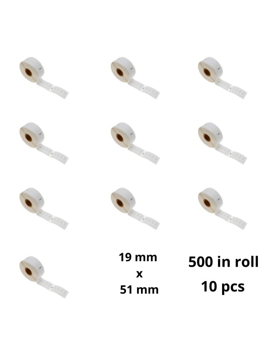 Dymo 11355 S0722550 label roll Dore compatible set 10 pcs removable