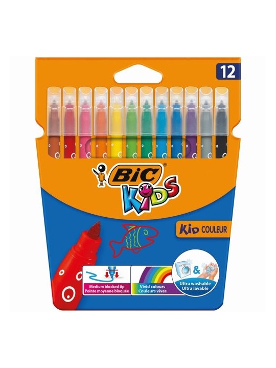 Bic Spalvoti flomasteriai Kids Couleur 12 spalvų rinkinys 103226