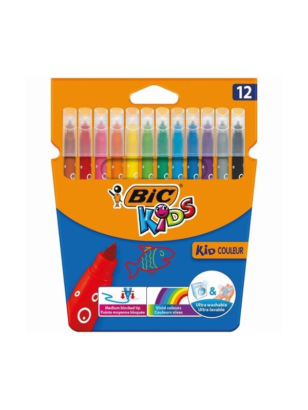 Bic Spalvoti flomasteriai Kids Couleur 12 spalvų rinkinys 103226